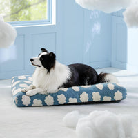 HKM-6507837 Large Thick Shredded Foam Dog Bed with Removable Cover - Cozy Plush Design with Anti-Slip Bottom