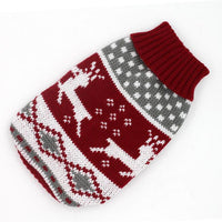 HKM-6508733 Knitted Wool Winter Sweater for Small Dogs - Multiple Sizes Available