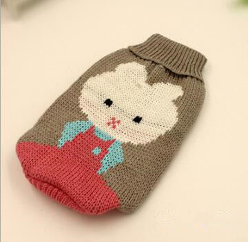 HKM-6508733 Knitted Wool Winter Sweater for Small Dogs - Multiple Sizes Available