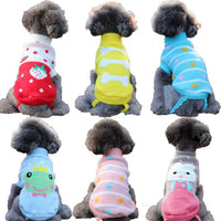 HKM-6508733 Knitted Wool Winter Sweater for Small Dogs - Multiple Sizes Available