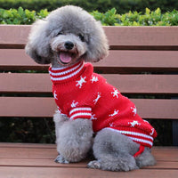 HKM-6508733 Knitted Wool Winter Sweater for Small Dogs - Multiple Sizes Available