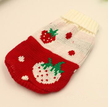 HKM-6508733 Knitted Wool Winter Sweater for Small Dogs - Multiple Sizes Available