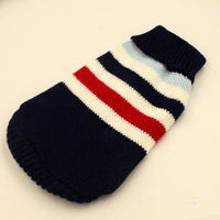 HKM-6508733 Knitted Wool Winter Sweater for Small Dogs - Multiple Sizes Available