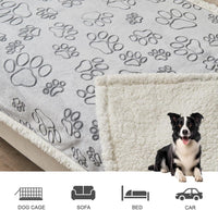 HKM-6510013 Waterproof Pet Blanket in Cut Flower Gray, Multiple Sizes for Dogs