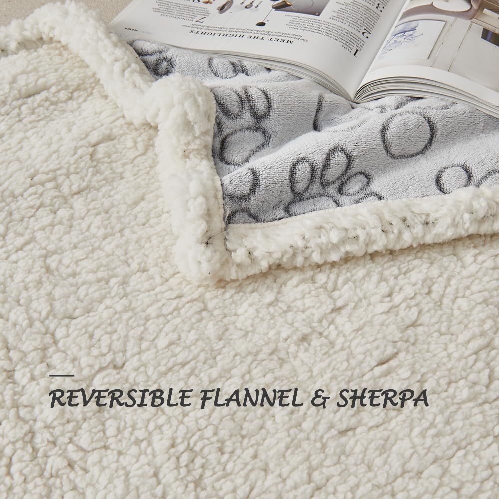HKM-6510013 Waterproof Pet Blanket in Cut Flower Gray, Multiple Sizes for Dogs