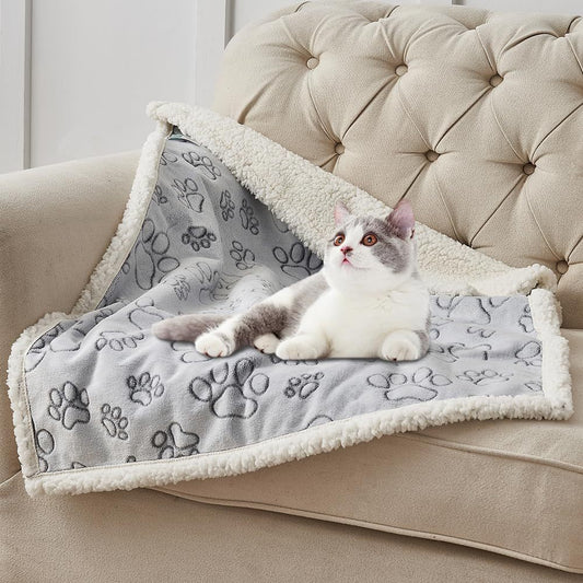 HKM-6510013 Waterproof Pet Blanket in Cut Flower Gray, Multiple Sizes for Dogs
