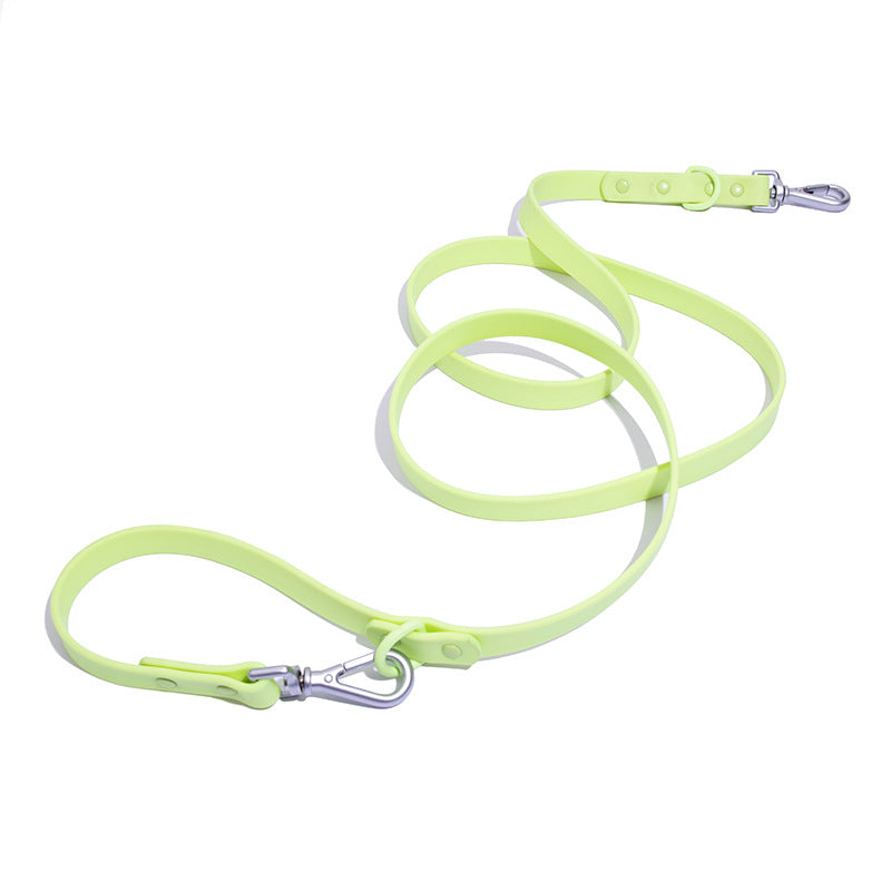 HKM-6510141 Multi-functional Double-Leash for Pet Walking - Durable PVC-Coated Webbing in Various Colors