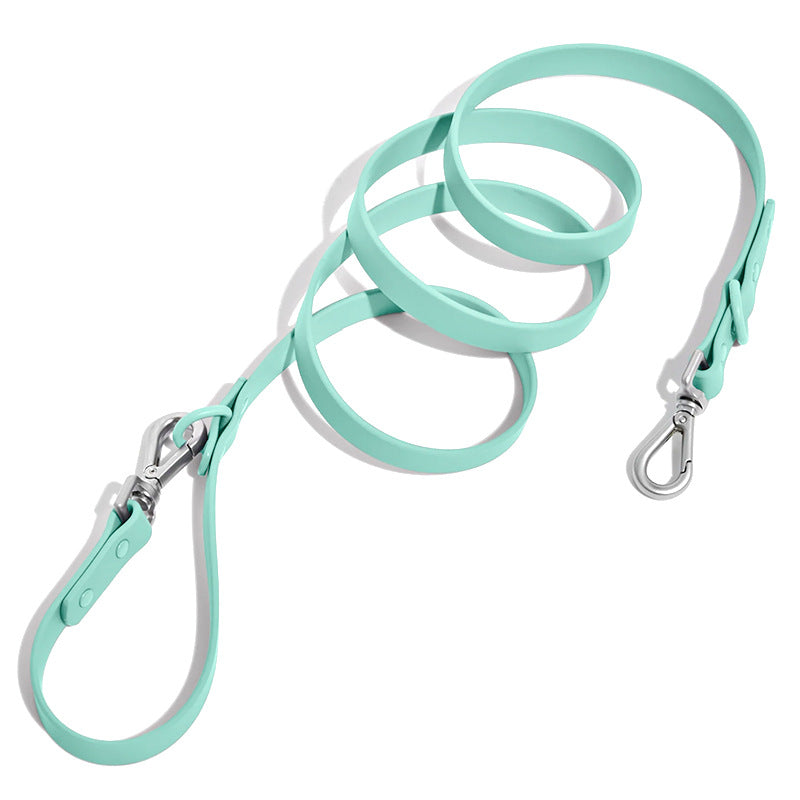 HKM-6510141 Multi-functional Double-Leash for Pet Walking - Durable PVC-Coated Webbing in Various Colors