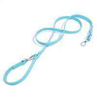 HKM-6510141 Multi-functional Double-Leash for Pet Walking - Durable PVC-Coated Webbing in Various Colors
