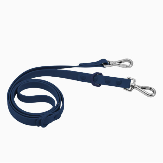 HKM-6510141 Multi-functional Double-Leash for Pet Walking - Durable PVC-Coated Webbing in Various Colors