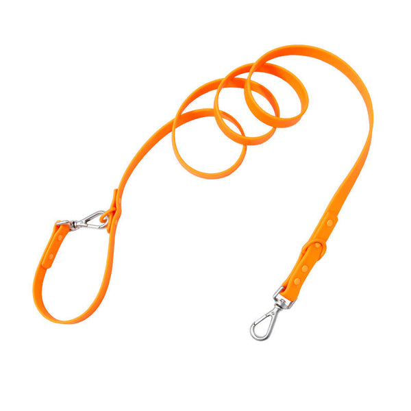 HKM-6510141 Multi-functional Double-Leash for Pet Walking - Durable PVC-Coated Webbing in Various Colors