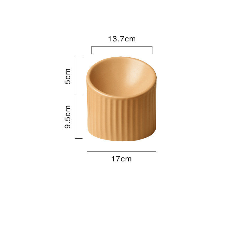 HKM-6510525 Ceramic Cat Bowl for Elderly Pets ¨C Ideal for Tea Drinking