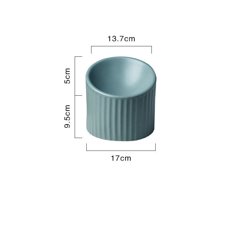 HKM-6510525 Ceramic Cat Bowl for Elderly Pets ¨C Ideal for Tea Drinking