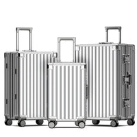 HKM-651091 Carry-On PC Trolley Bag Set with Aluminium Frame - 3-Piece Travel Luggage Suitcase Collection