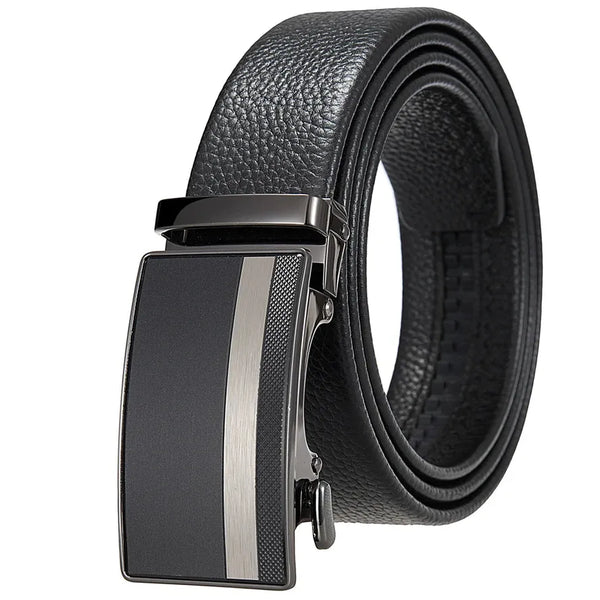 HKM-651411 Men's Automatic Buckle Belt - Model LY36-25630-5, Fashionable and Durable Design
