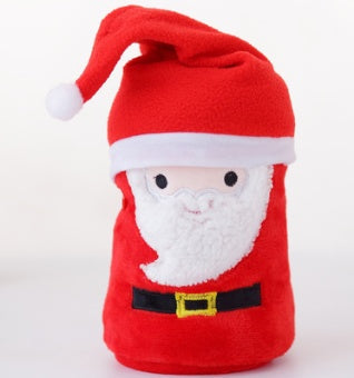 HKM-651475 Cozy Flannel Christmas Pig Hat, Polyester Fiber, 80*100CM