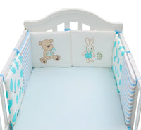 HKM-651539 Baby Bear and Rabbit Cotton Bed Fence Set - 6 Pieces, 30cm Each