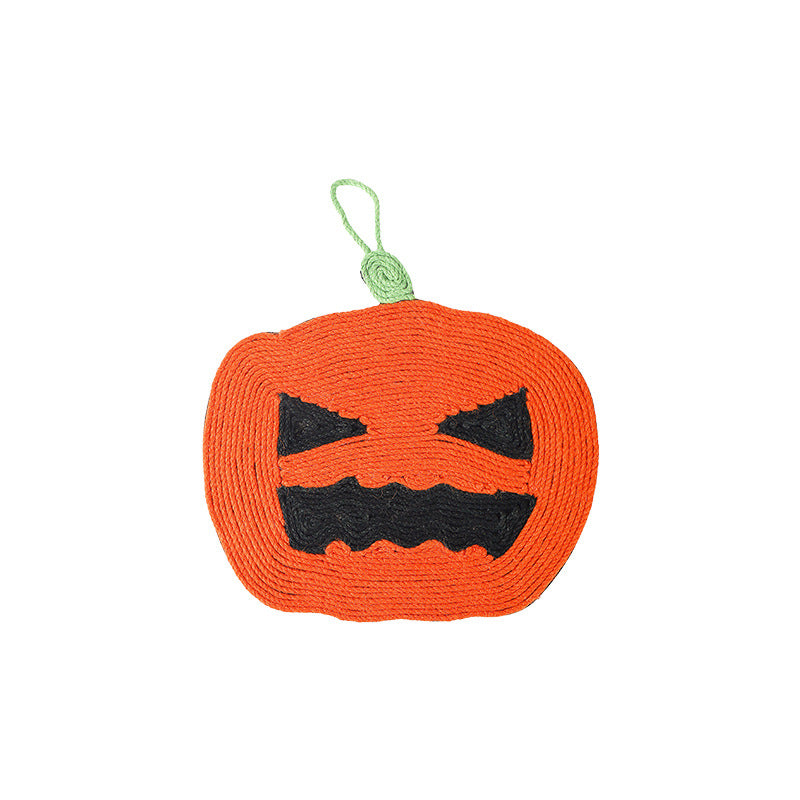 HKM-6516285 Pumpkin Cat Scratching Pad - EVA Sisal Hemp Rope, Anti-Scratching Design