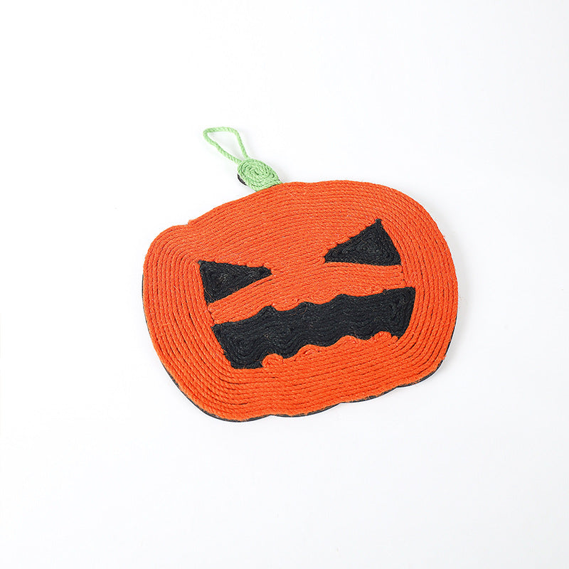 HKM-6516285 Pumpkin Cat Scratching Pad - EVA Sisal Hemp Rope, Anti-Scratching Design
