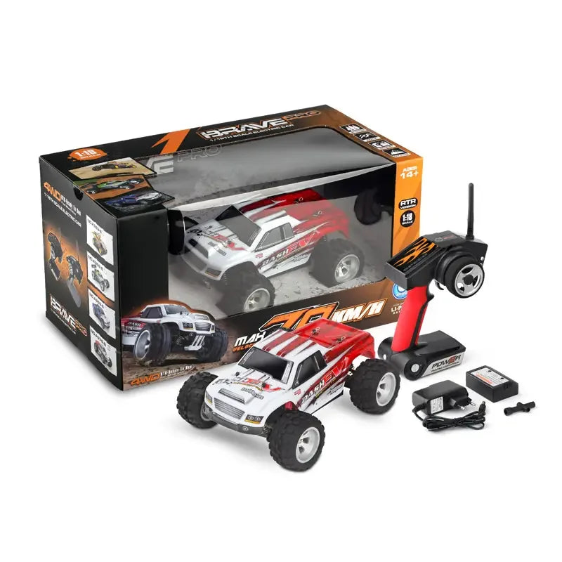 HKM-651667 1:18 Scale 4WD Remote Control High-Speed Monster Truck with Battery & USB Cable