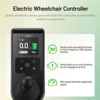 HKM-651731 Lightweight Folding Electric Wheelchair with 20km Range and Dual Motors, CE Certified