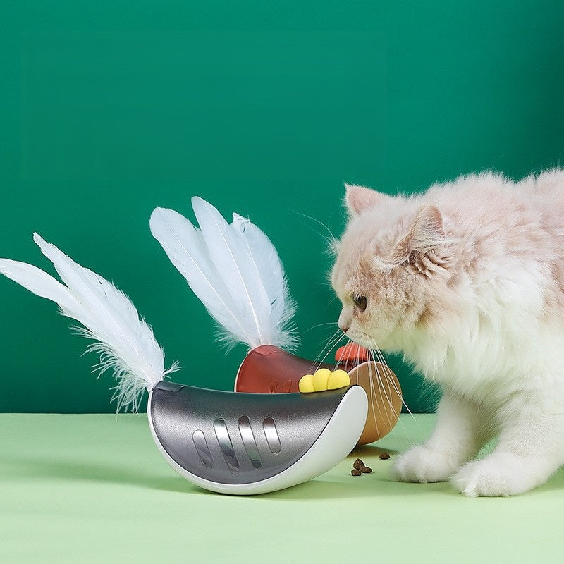 HKM-6517565 Rocking Chicken Toy with Feathers and ABS Material, Dark Blue Color, Utility Model Patent