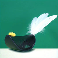 HKM-6517565 Rocking Chicken Toy with Feathers and ABS Material, Dark Blue Color, Utility Model Patent