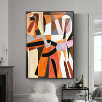 HKM-651859 Hand-Painted Abstract Oil Painting for Hallway Decoration - 60x85cm