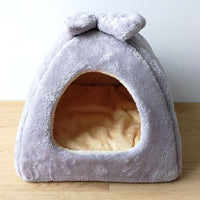 HKM-6520125 Enclosed Warm Yurt for Small Pets - Dual-Purpose Cat and Dog Nest