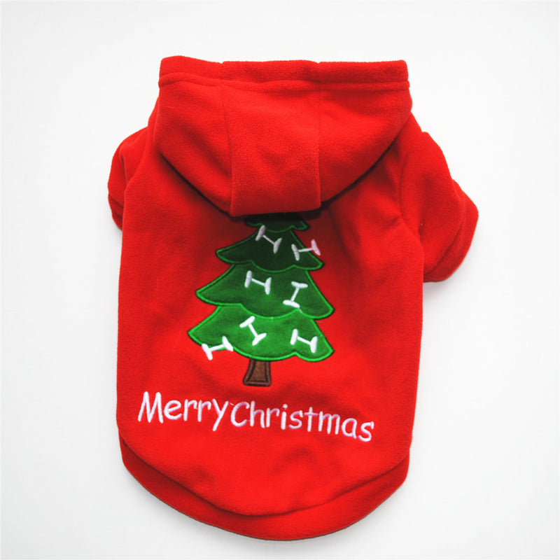 HKM-6520253 Cozy Fleece Christmas Pet Costume for All Breeds