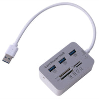 HKM-652051 USB 3.0 Hub Divider with LED Indicator, 4-Port High-Speed Data Transfer and Power Supply Support