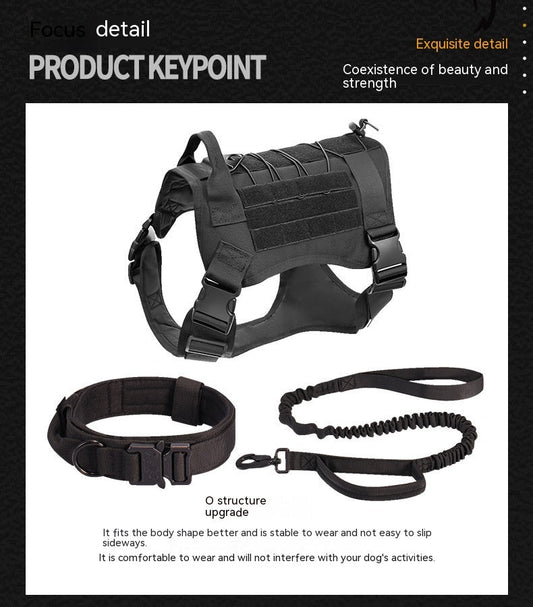 HKM-6521661 Tactical Nylon Dog Coat with Quick Release, Available in Multiple Colors and Sizes
