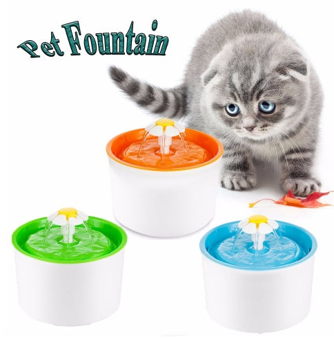 HKM-6521917 Automatic Pet Water Fountain for Dogs and Cats, BPA-Free with Activated Carbon Filter, 1.6L Capacity, Quiet Submersible Pump