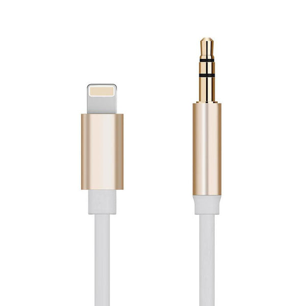 HKM-652243 Apple-Compatible Lightning to 3.5mm AUX Audio Cable for iPhone 7 and Vehicles