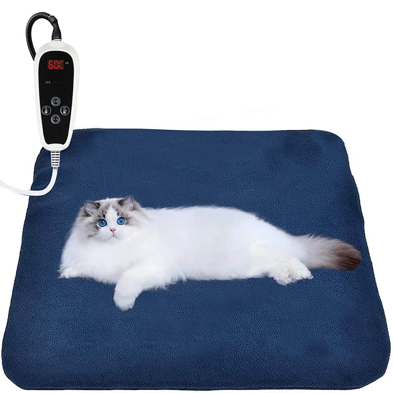 HKM-652371 Waterproof Anti-Bite Pet Heating Pad with Thermostat and Timer, Available in Multiple Sizes