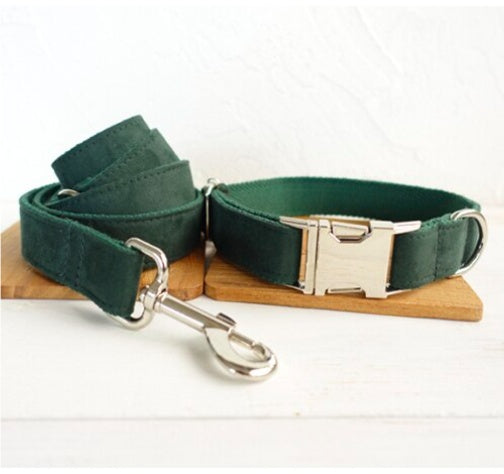 HKM-6523837 Adjustable Pet Collar and Bow Traction Set for XS to XL Sizes