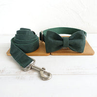 HKM-6523837 Adjustable Pet Collar and Bow Traction Set for XS to XL Sizes
