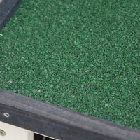 HKM-6525501 Outdoor Wooden Rabbit Hutch with Slide-out Tray and Openable Roof for Small Pets
