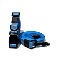 HKM-6525629 Reflective Dog Leash Set with Waterproof and Odor-Resistant Material for Enhanced Nighttime Visibility