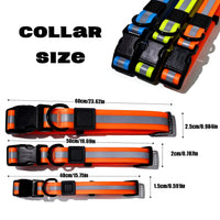 HKM-6525629 Reflective Dog Leash Set with Waterproof and Odor-Resistant Material for Enhanced Nighttime Visibility