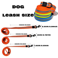 HKM-6525629 Reflective Dog Leash Set with Waterproof and Odor-Resistant Material for Enhanced Nighttime Visibility