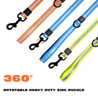 HKM-6525629 Reflective Dog Leash Set with Waterproof and Odor-Resistant Material for Enhanced Nighttime Visibility