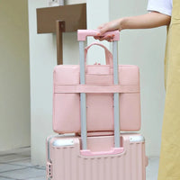 HKM-652563 Laptop Handbag for 13, 14, and 15 Inch Devices - Stylish Messenger Briefcase for Everyday Use