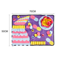 HKM-6526653 Sniffing Pad for Dogs - 70x50cm Needle Felt Cloth Interactive Toy