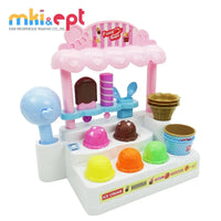 HKM-652691 Kids Kitchen Playset with Simulation Cooking Utensils and Ice Cream Machine Toy