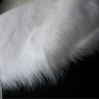 HKM-652691 Plush White Decorative Blanket for All Genders, Soft Viscose Fabric, Thick Design