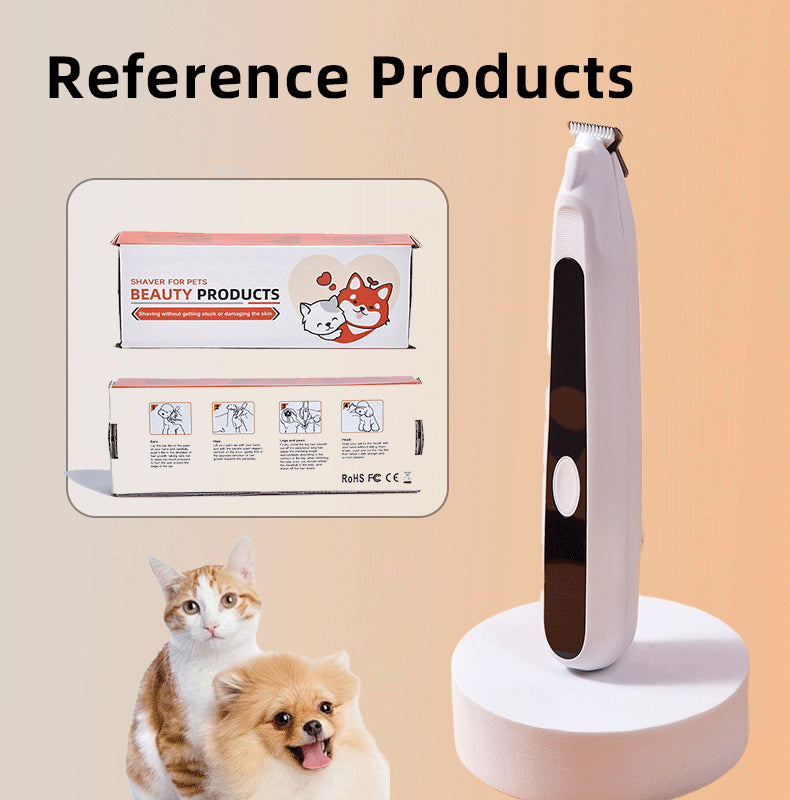 HKM-6527421 Pet Hair Clipper for Small Dogs and Cats ¨C Foot Hair Trimmer with Accessories