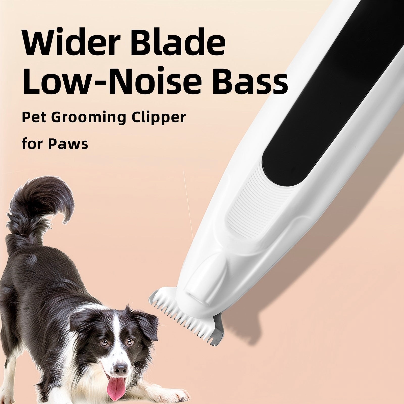 HKM-6527421 Pet Hair Clipper for Small Dogs and Cats ¨C Foot Hair Trimmer with Accessories