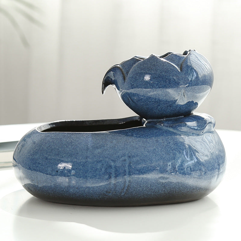 HKM-6527677 Automatic Cat Feeder and Water Dispenser - 19x10.5x20 cm Resin Design