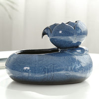 HKM-6527677 Automatic Cat Feeder and Water Dispenser - 19x10.5x20 cm Resin Design